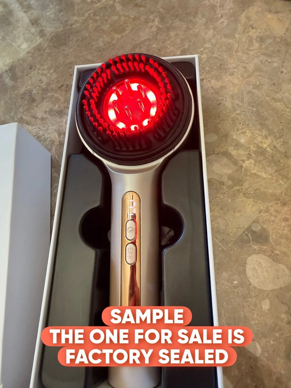 Laser Therapy Hair Growth Comb, 3 in 1 Hair Growth Brush Electric Scalp Massager
